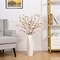 Set of 3 Silk Cherry Blossom Branches – Artificial Cherry Blossom Stems for Vase Arrangements, Faux Flowers for Wedding, Home, and Party Decor